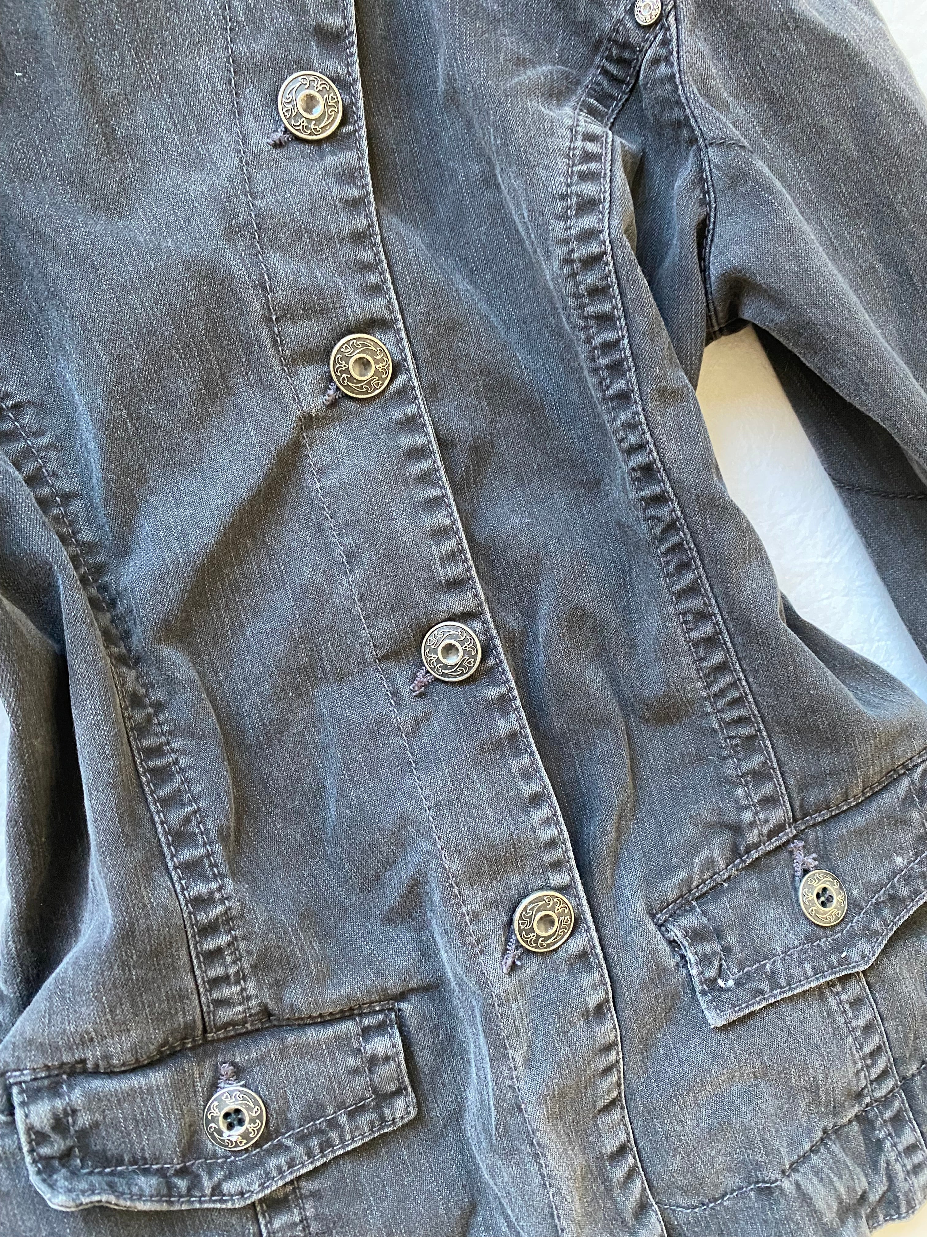 Vintage 98% cotton hr light high neck jacket blazer washed color
