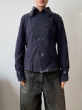 Vintage 97% cotton sweater jacket buttoned short light spring summer