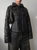 Vintage cunty snatched waist short jacket puffer jacket