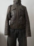 Vintage genuine leather biker jacket