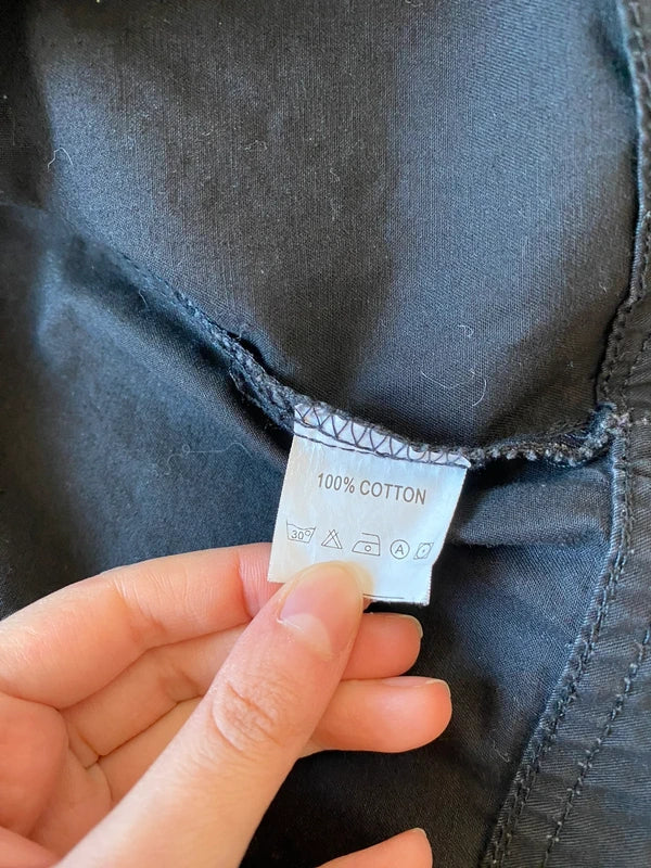 Vintage 100% cotton short blouson jacket buttoned spring summer