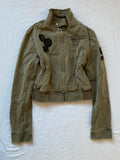 Vintage 100% cotton short light bomber jacket spring summer