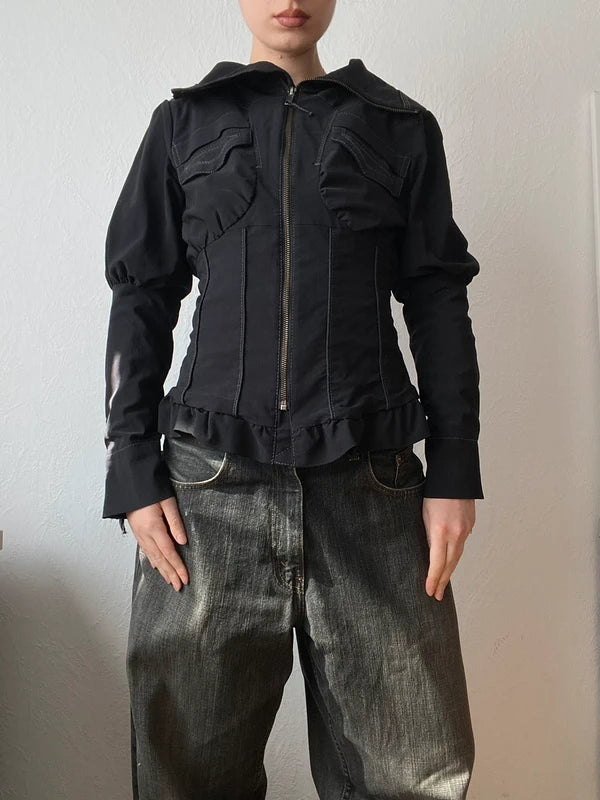 Vintage unique ruffled jlight jacket Archive Avantgarde Look