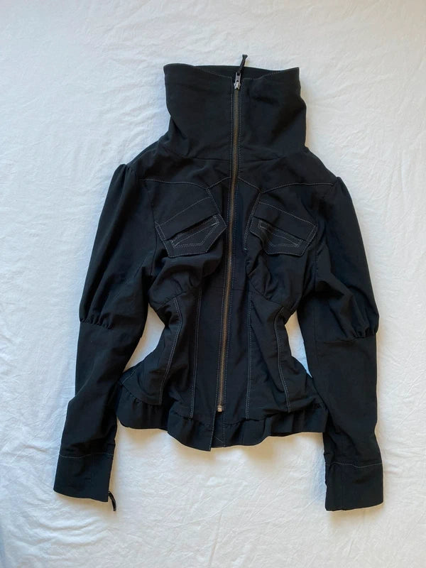Vintage unique ruffled jlight jacket Archive Avantgarde Look