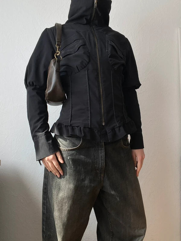 Vintage unique ruffled jlight jacket Archive Avantgarde Look