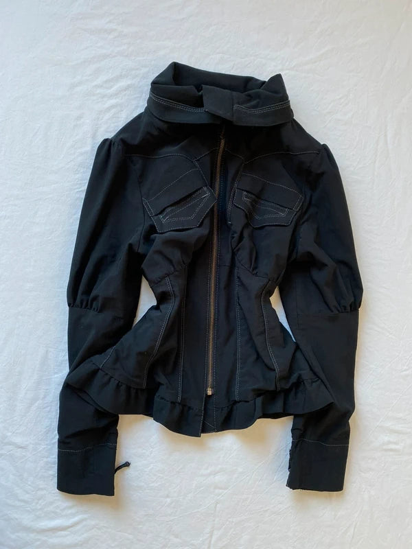 Vintage unique ruffled jlight jacket Archive Avantgarde Look