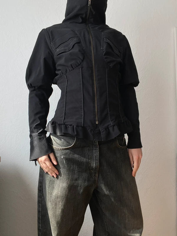 Vintage unique ruffled jlight jacket Archive Avantgarde Look