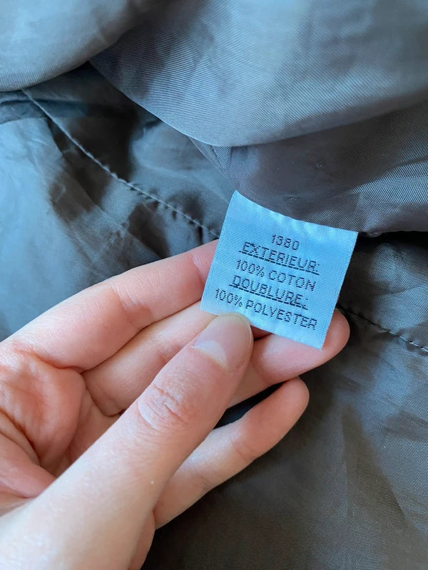 Vintage 100% cotton short asymmetrical jacket light spring summer