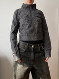 Vintage cotton short light bomber jacket spring summer