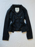 Vintage 100% cotton short blouson jacket buttoned spring summer