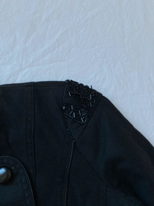 Vintage Asymmetrical Short Blazer Jacket