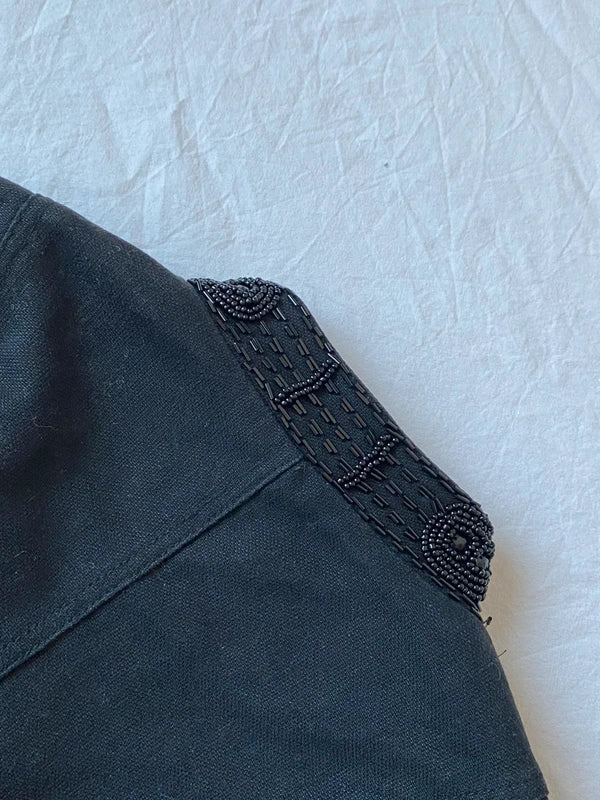 Vintage Asymmetrical Short Blazer Jacket