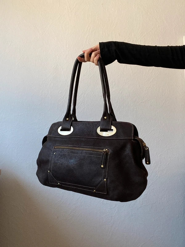 Vintage Designer Leather Bag - Heyraud