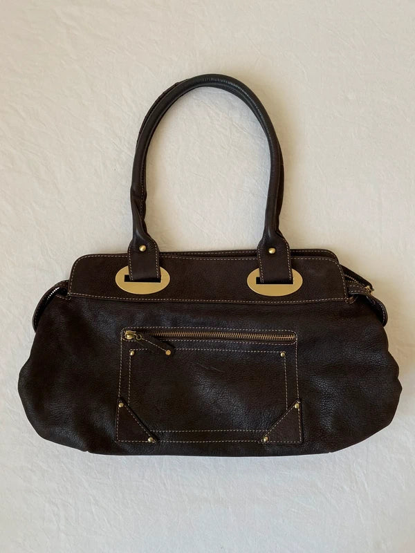 Vintage Designer Leather Bag - Heyraud