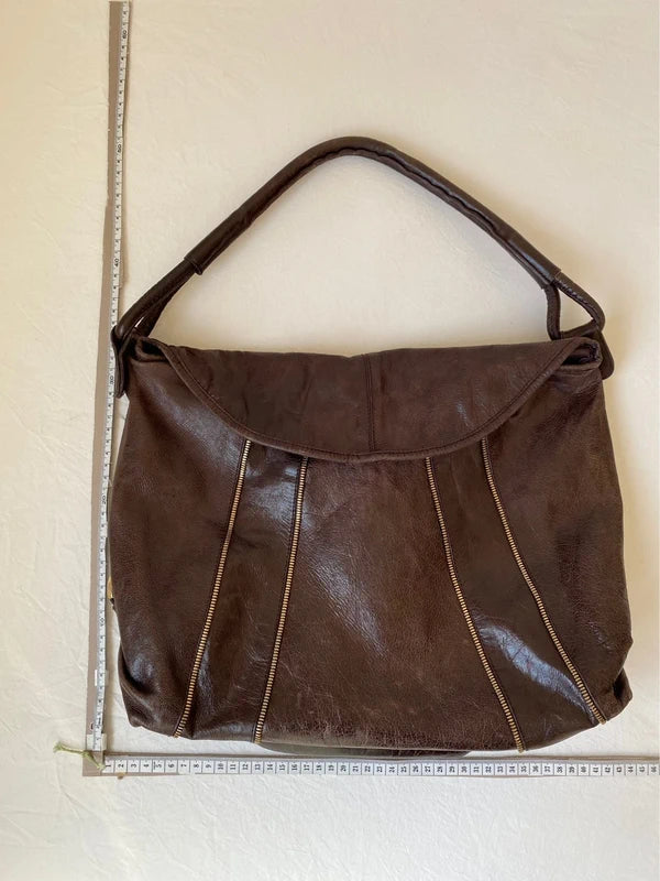 Vintage Genuine Leather Shoulder Bag  Archive Avant-garde