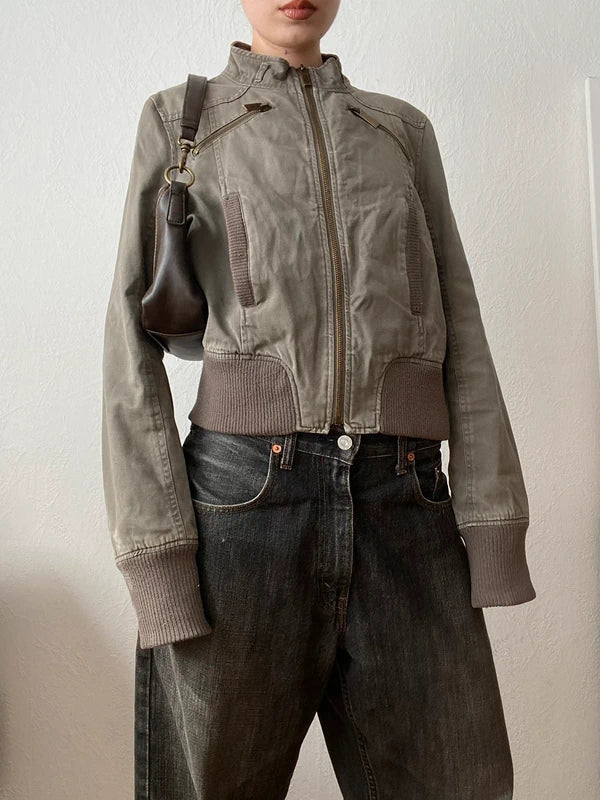 Vintage 100%cotton Short jacket light