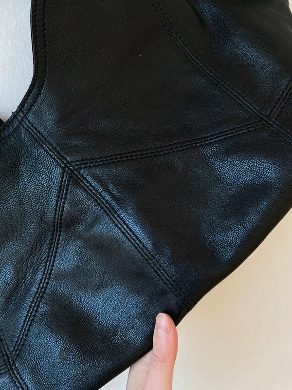 Vintage genuine leather handbag