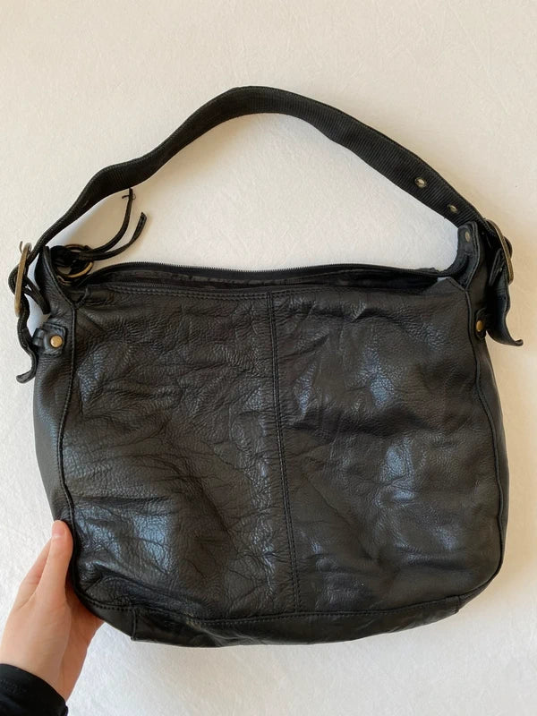 Vintage genuine leather iconic handbag