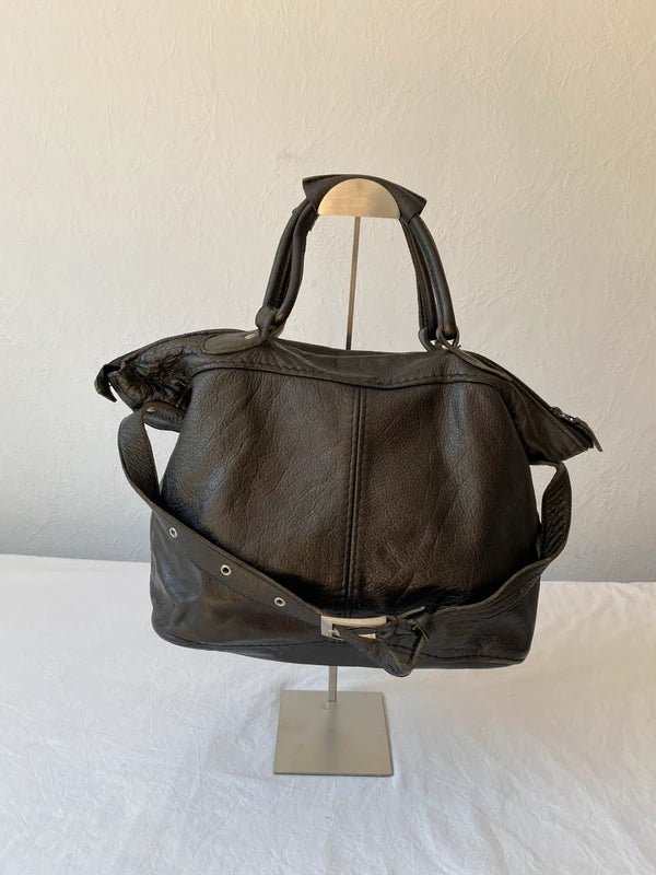 Vintage genuine leather shoulder bag crossbody handbag