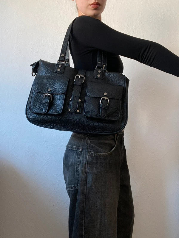 Vintage Shoulder Bag – Archive Japan Stockholm Style - Black