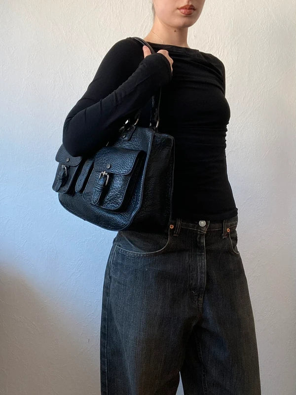 Vintage Shoulder Bag – Archive Japan Stockholm Style - Black