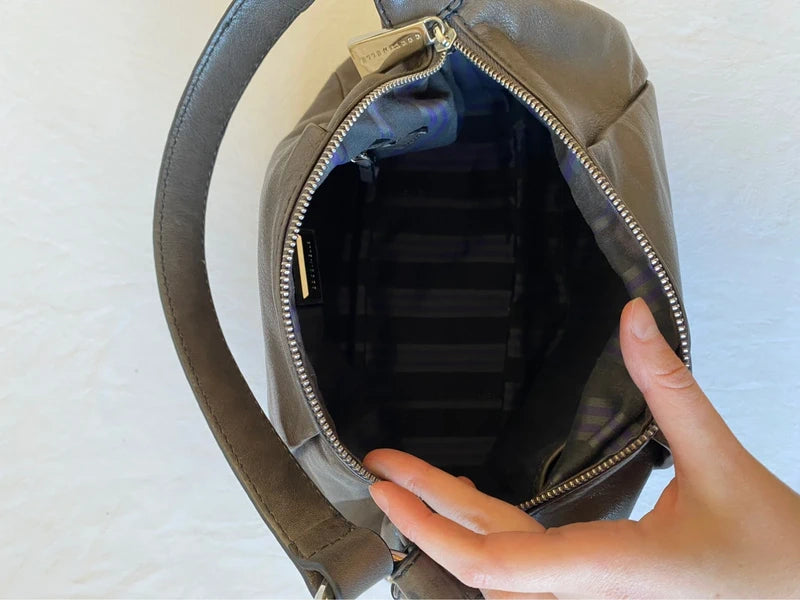 Vintage Coccinelle Genuine Leather Shoulder Bag – Designer Stockholm Japan Style