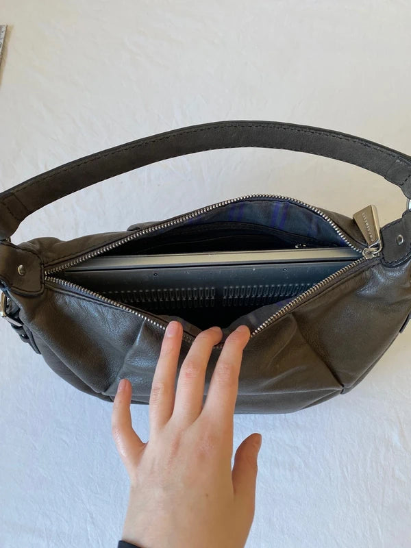 Vintage Coccinelle Genuine Leather Shoulder Bag – Designer Stockholm Japan Style
