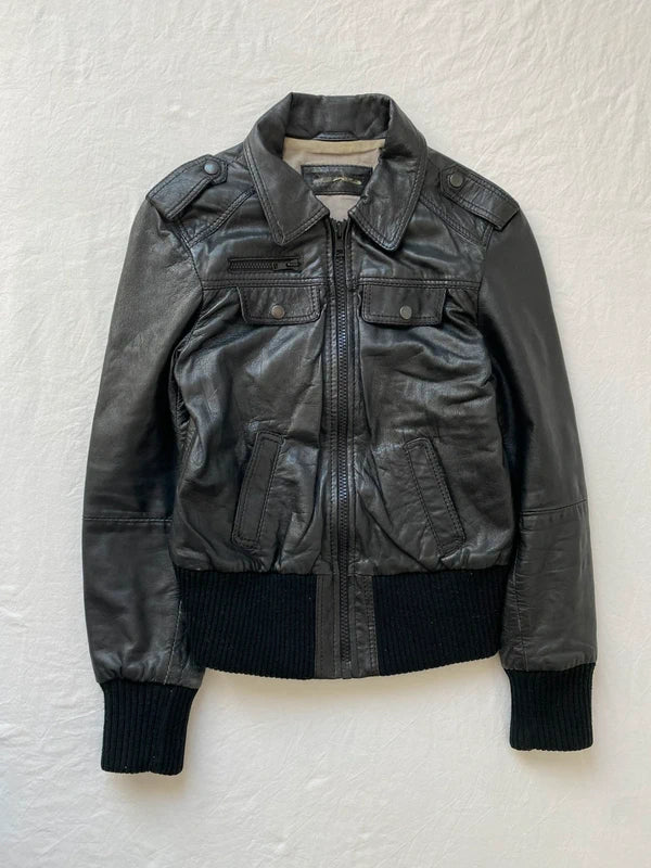 Vintage Sheep Nappa Leather Biker Jacket – Archive Avantgarde Japan Stockholm Style