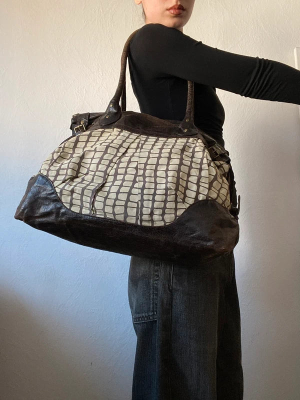 Vintage unique large shoulderbag handbag