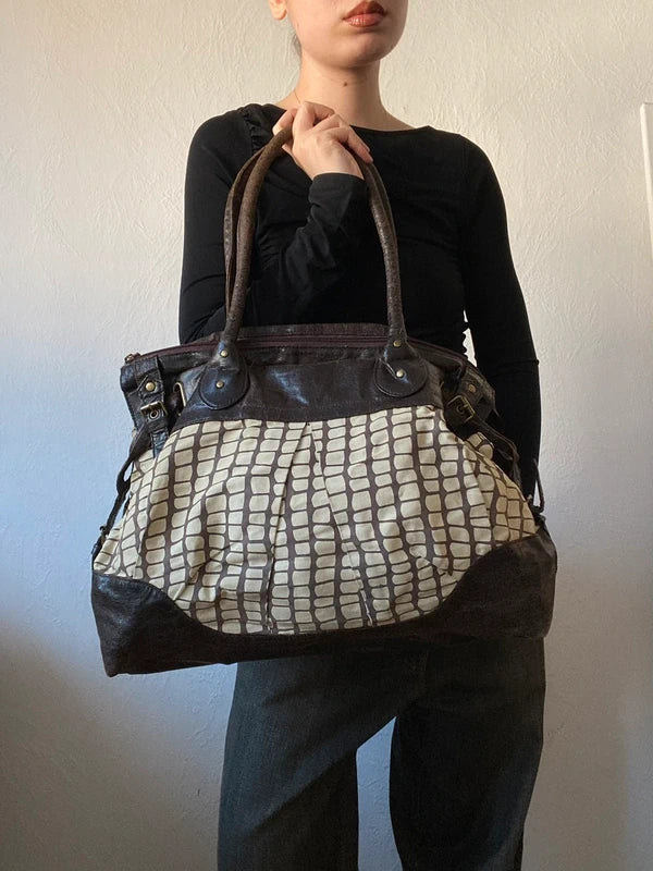 Vintage unique large shoulderbag handbag
