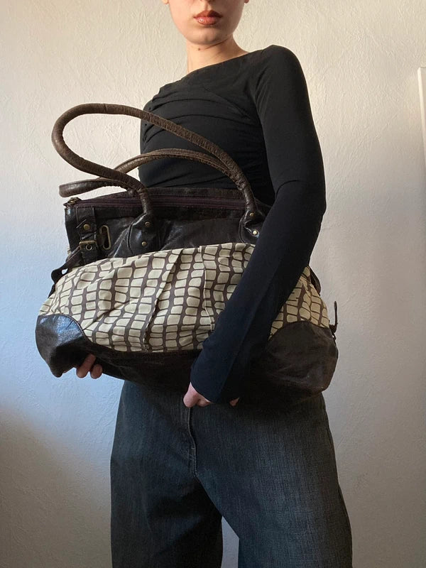 Vintage unique large shoulderbag handbag