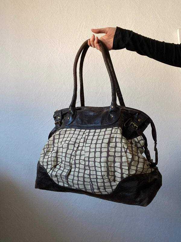 Vintage unique large shoulderbag handbag