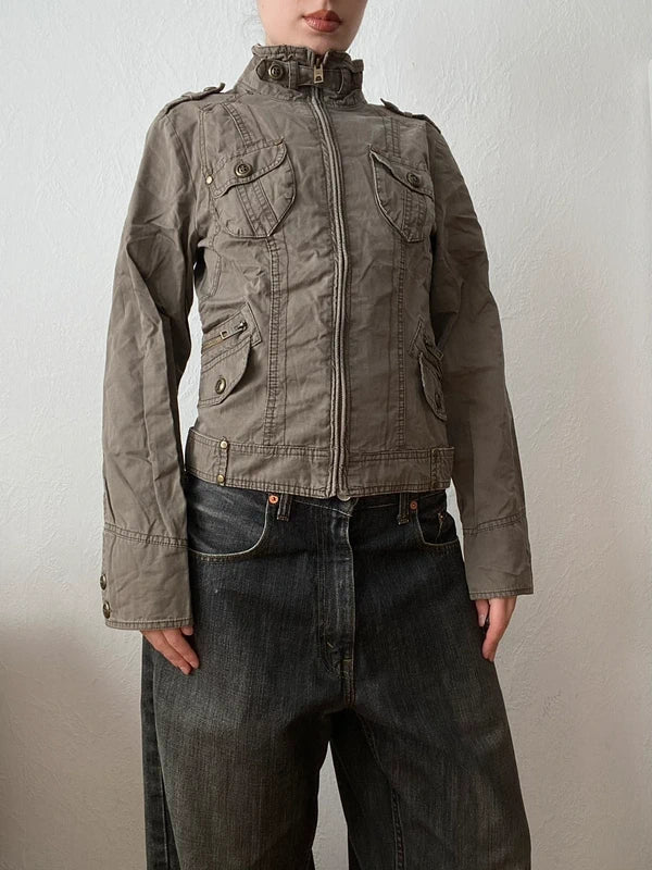 Vintage 100% cotton light short jacket e spring summer