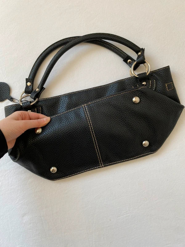 Vintage Small Genuine Leather Shoulder Bag – High Quality Archive Avantgarde Style