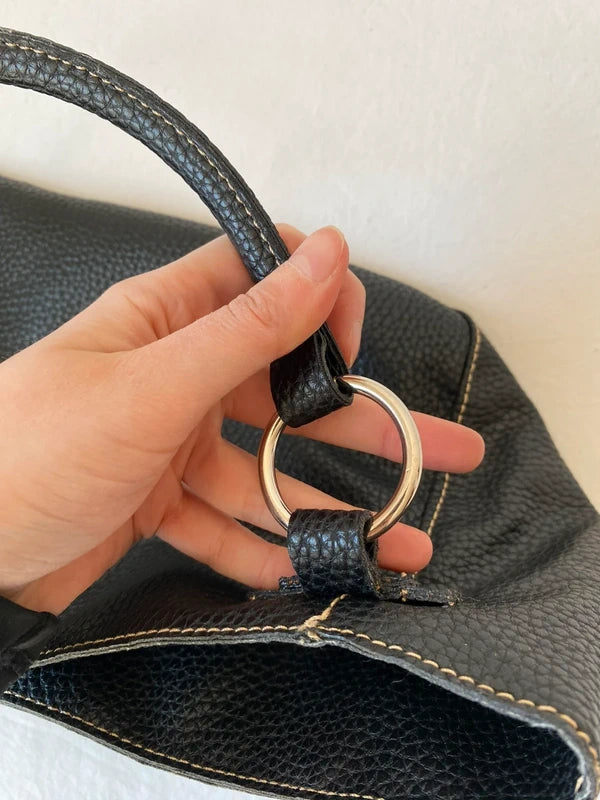 Vintage Small Genuine Leather Shoulder Bag – High Quality Archive Avantgarde Style