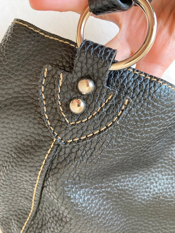 Vintage Small Genuine Leather Shoulder Bag – High Quality Archive Avantgarde Style