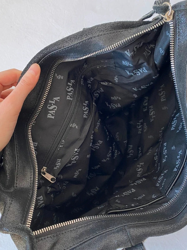 Vintage High-Quality Genuine Leather Large Shoulder Bag – Archive Avantgarde Style
