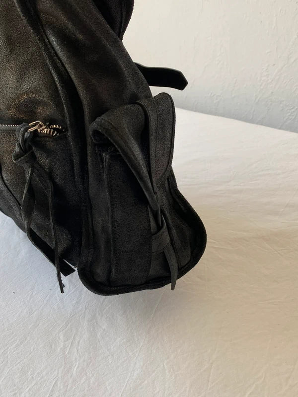 Vintage High-Quality Genuine Leather Large Shoulder Bag – Archive Avantgarde Style