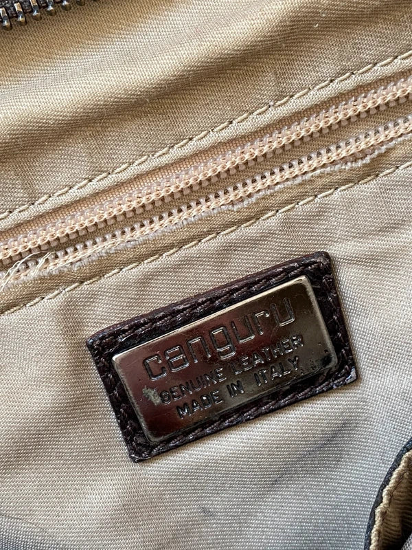 Vintage Designer Genuine Leather Handbag Made in Italy – Archive Avantgarde Style