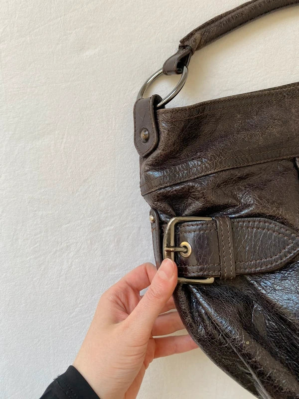 Vintage Designer Genuine Leather Handbag Made in Italy – Archive Avantgarde Style