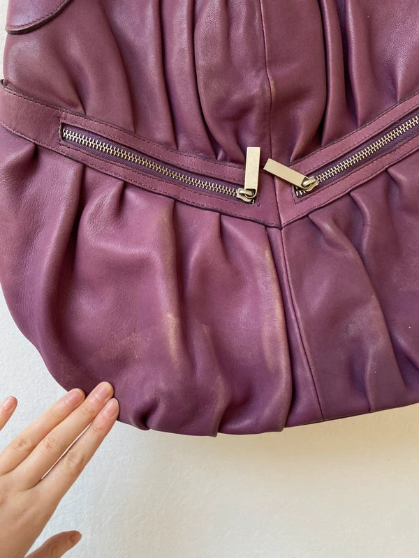 Crazy Beautiful Vintage Genuine Leather Handbag – High Quality Archive Avantgarde Style