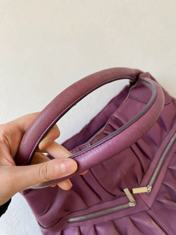 Crazy Beautiful Vintage Genuine Leather Handbag – High Quality Archive Avantgarde Style