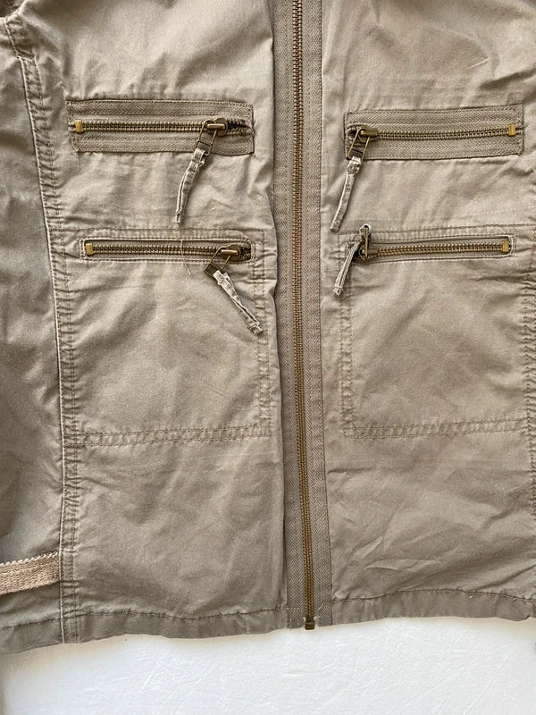 Vintage 100% cotton Short light jacket Military utility