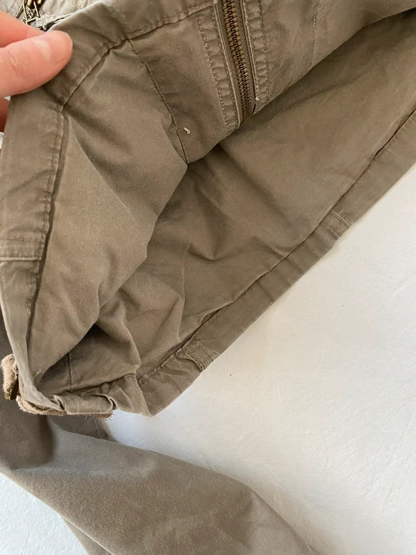Vintage 100% cotton Short light jacket Military utility