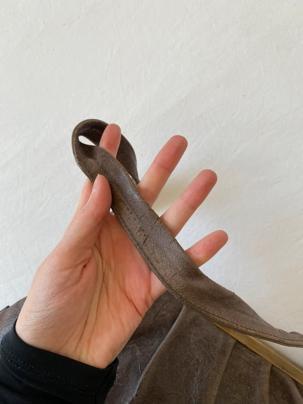 Vintage Designer handbag genuine leather Giraffe Print