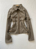 Vintage 100% cotton Short light jacket Military utility