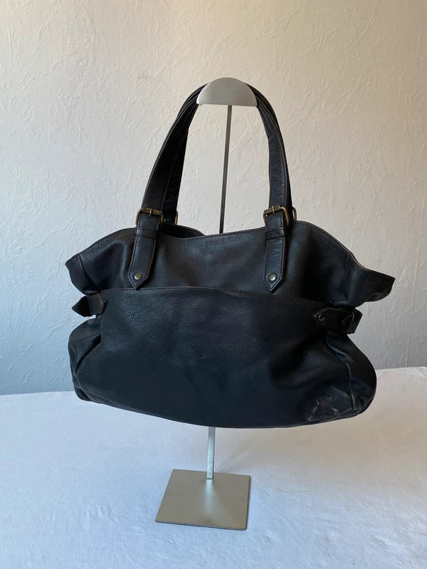 Vintage high quality genuine leather handbag staple