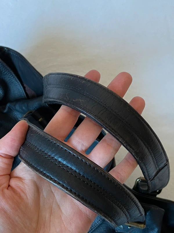 Vintage high quality genuine leather handbag staple