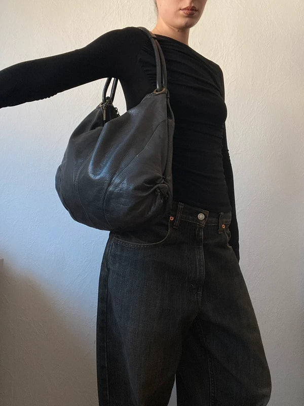 Vintage genuine leather handbag high quality