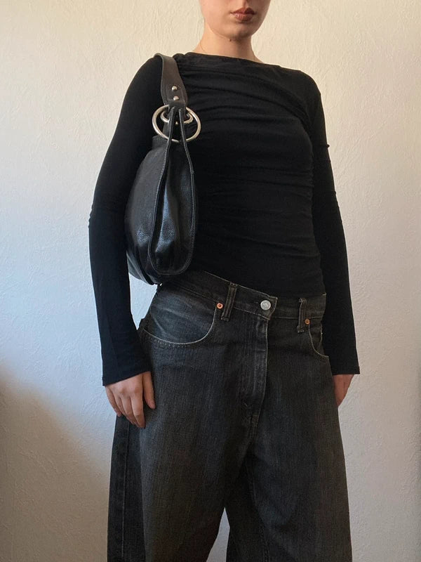 Beautiful vintage genuine leather high quality handbag